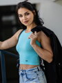Moderný dámsky croptop VSB LOLLY mentol