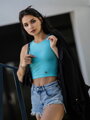 Moderný dámsky croptop VSB LOLLY mentol