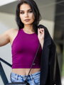 Štýlový dámsky VSB LOLLY croptop purple