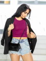 Štýlový dámsky VSB LOLLY croptop purple