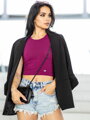 Štýlový dámsky VSB LOLLY croptop purple