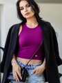 Štýlový dámsky VSB LOLLY croptop purple