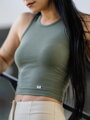 Dámsky croptop VSB LOLLY oliva 