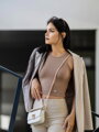 Pohodlný dámsky VSB LOLLY croptop v hnedej farbe