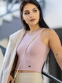 Dámsky croptop VSB LOLLY powder pink