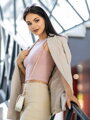 Dámsky croptop VSB LOLLY powder pink