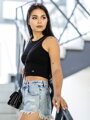 Čierny dámsky vrúbkovaný croptop VSB LOLLY 