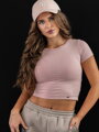 Dámsky croptop v ružovej farbe VSB PATTY 