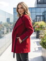 Dámsky kabát VSB ESTER v burgundy farbe