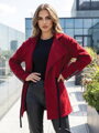Dámsky kabát VSB ESTER v burgundy farbe