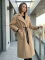 Dámsky VSB KLOE predĺžený kabát camel 