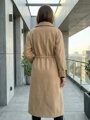 Dámsky VSB KLOE predĺžený kabát camel 