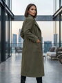 Dámsky pohodlný kabát VSB KLOE zelený 