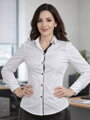 Biela dámska košeľa zo slovenskej výroby VS-DK1907