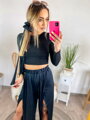 Damen Sommerhose VSB PALAZZO in Schwarz