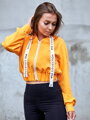 Crop Top mikina do pásu VSB LEA mango