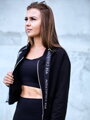 Crop Top mikina do pásu VSB LEA black