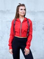 Crop Top mikina do pásu VSB LEA red