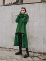 Dámske zelené pončo VSB Collection LONG 