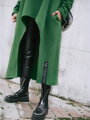 Dámske zelené pončo VSB Collection LONG 