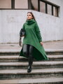 Dámske zelené pončo VSB Collection LONG 