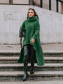 Dámske zelené pončo VSB Collection LONG 