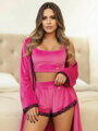 Kraťasový pyžamový set JANNYS VSB22 dark pink