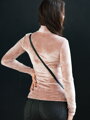 Dámsky rolák VSB22 VELUR dusty pink 