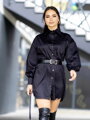 Moderné dámske košeľové šaty VSB EMMA s balónovými rukávmi