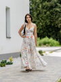 Dámske MAXI šaty VS white floral 