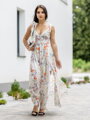 Dámske MAXI šaty VS white floral 