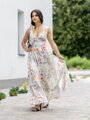 Dámske MAXI šaty VS white floral 