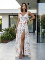 Dámske MAXI šaty VS white floral 