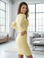 Dámske VSB šaty vrúbka s gombíkom VIKTÓRIA yellow