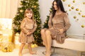 Dievčenské šaty VSB VELVET GOLD 