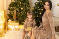 Šaty mama a dcéra VSB VELVET GOLD 