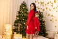 Šaty mama a dcéra VSB VELVET RED