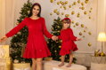 Detské VSB VELVET RED šaty 