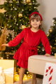Detské VSB VELVET RED šaty 