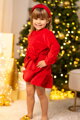 Detské VSB VELVET RED šaty 