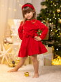 Detské VSB VELVET RED šaty 