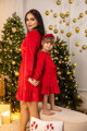 Šaty mama a dcéra VSB VELVET RED