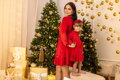 Šaty mama a dcéra VSB VELVET RED