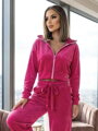 Krátka mikina na zips VSB NORA v HOT PINK farbe