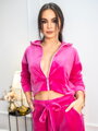 Velúrová dámska VSB NORA súprava v HOT PINK farbe