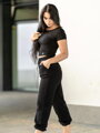 Dámsky VSB PATTY crop-top v čiernej farbe