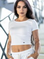 Crop-top v nádhernej bielej farbe VSB PATTY 