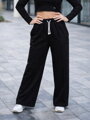 Voľné čierne dámske nohavice VSB SENDY