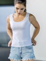 Dámske tielko TANK TOP v bielej farbe