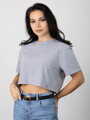 Bavlnený croptop v sivej farbe VSB LILLY 